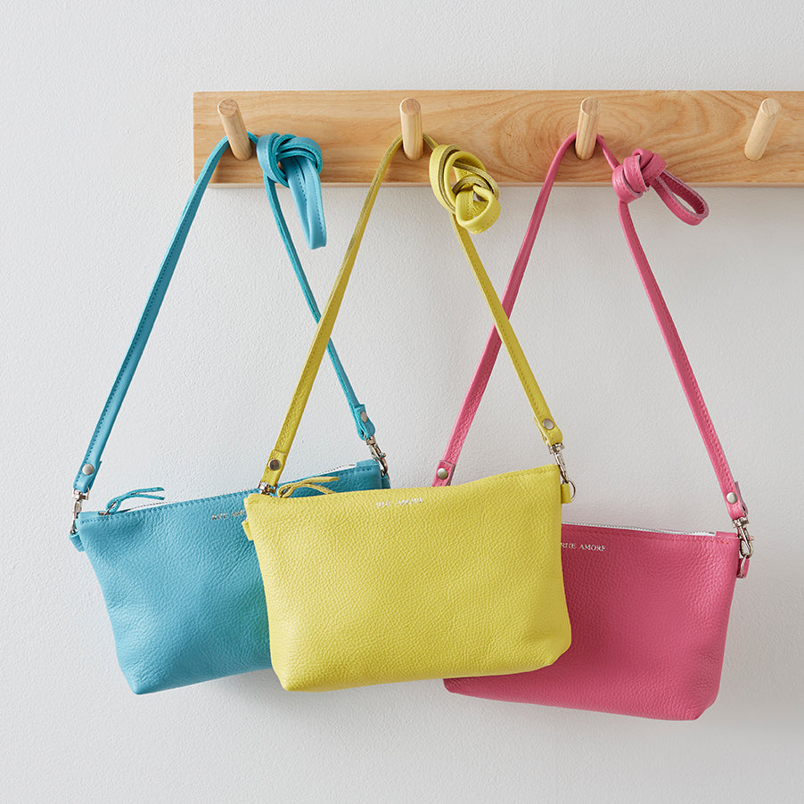Colourful Leather Crossbody Bag