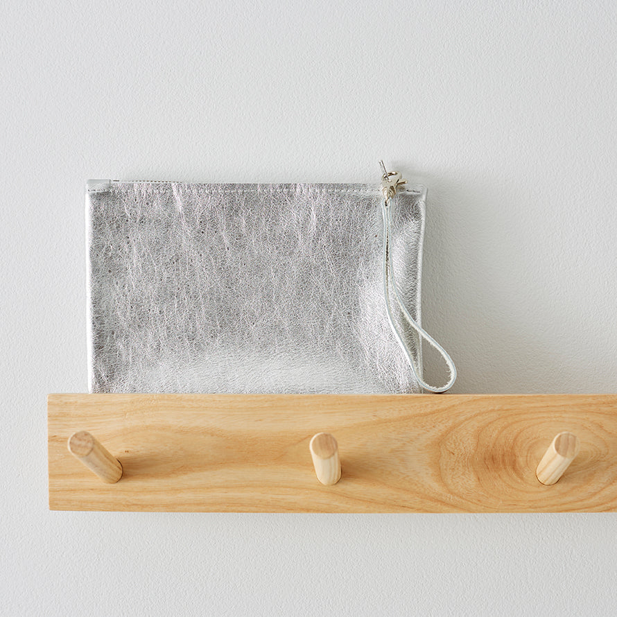 Silver Clutch Bag