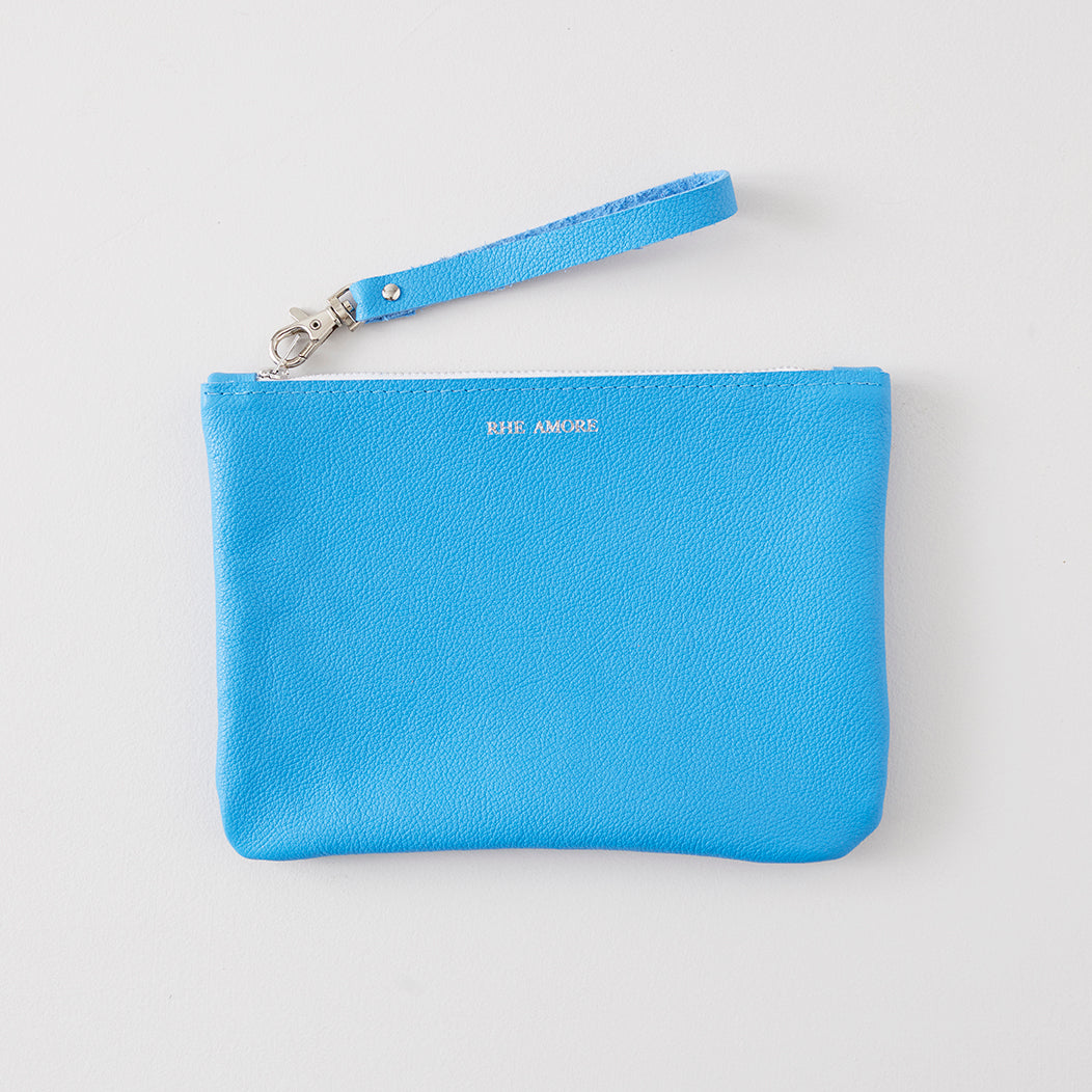 Colourful Leather Clutch Bag