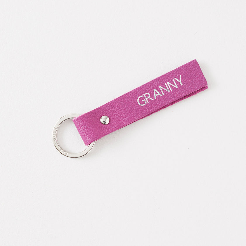 Personalised Leather Keyring