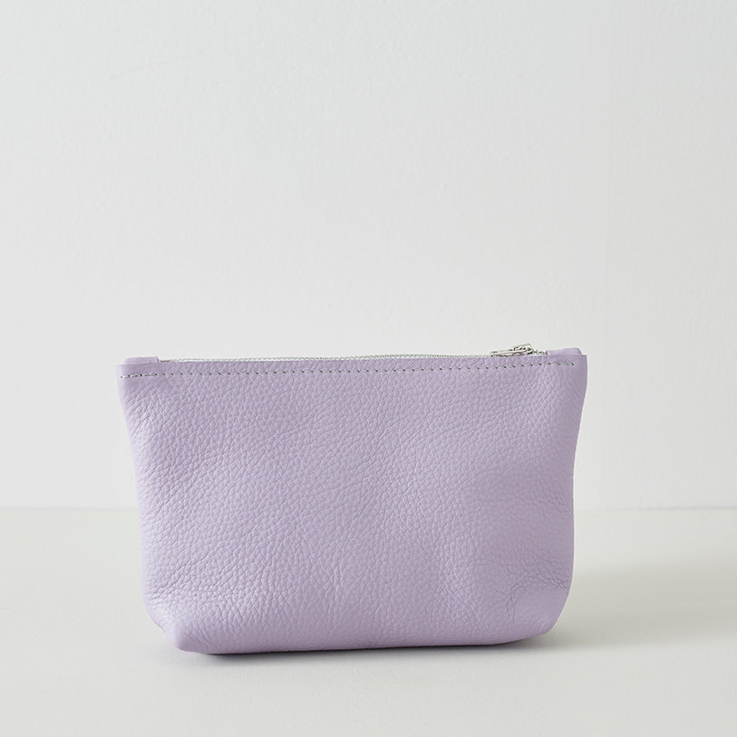 Lilac Leather Pouch