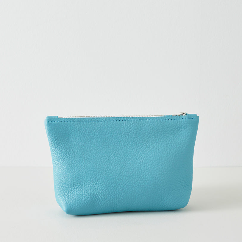 Teal Leather Pouch