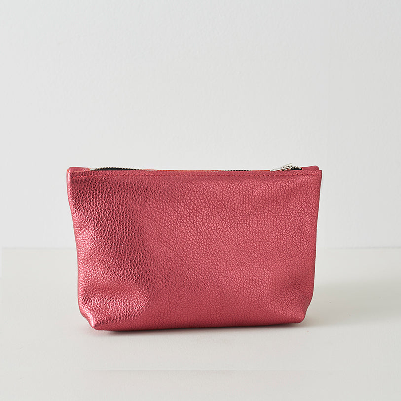 Metallic Leather Pouch