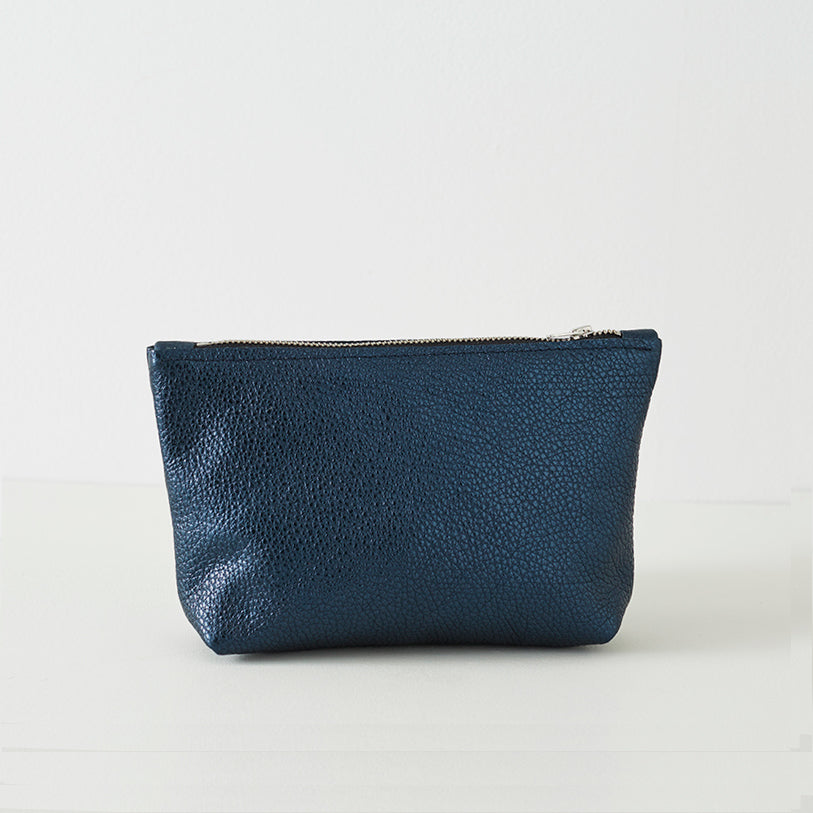 Metallic Leather Pouch