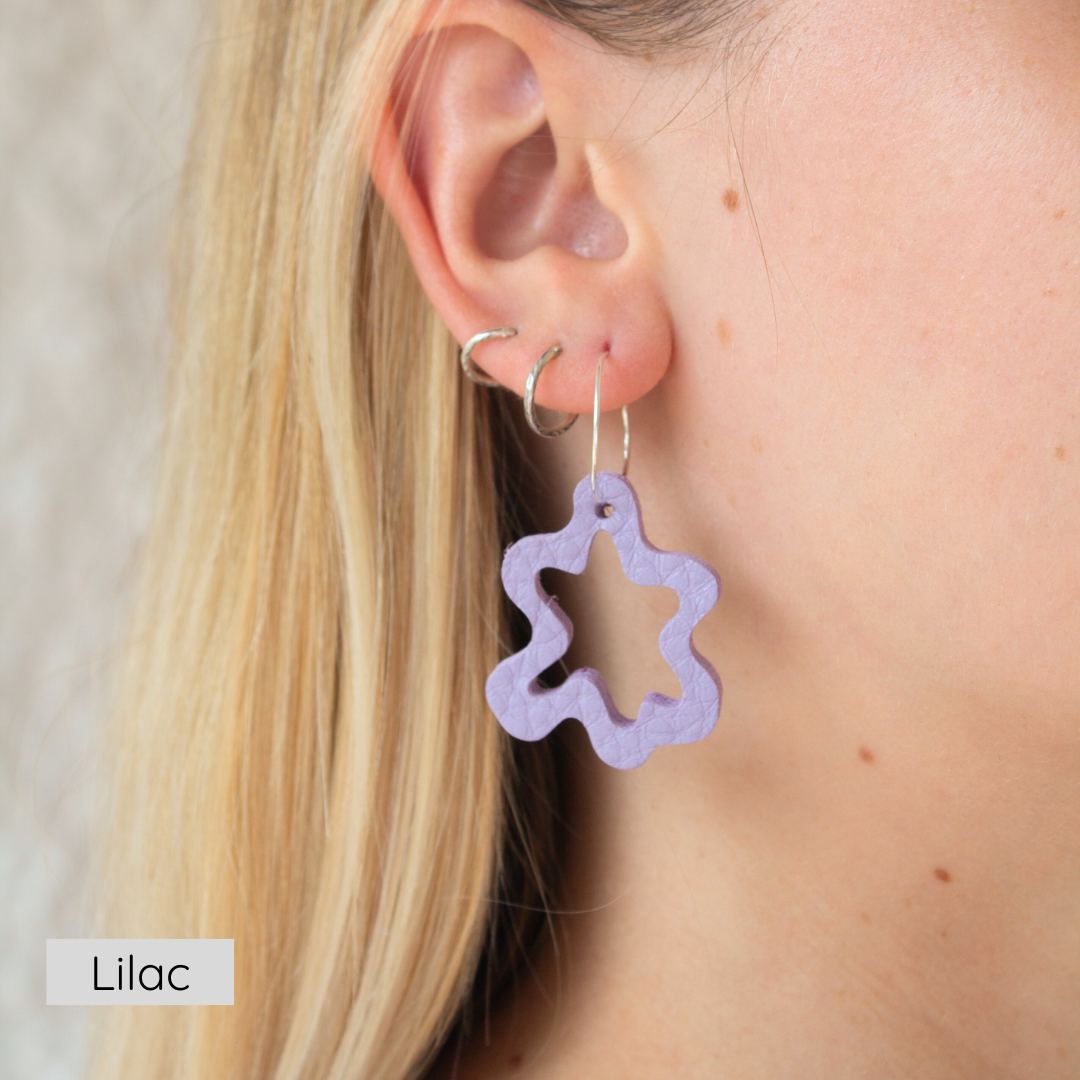 Wave Statement Hoop Earrings