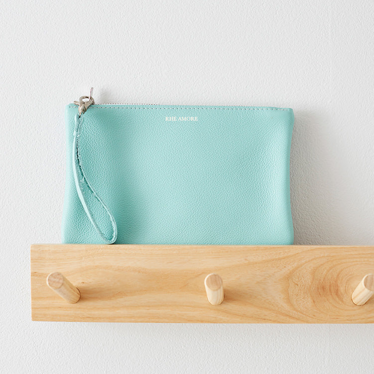 Colourful Leather Clutch Bag