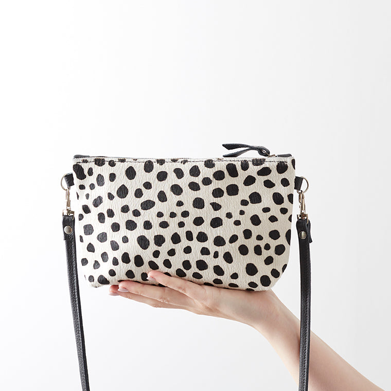 Leopard Print Leather Crossbody Bag