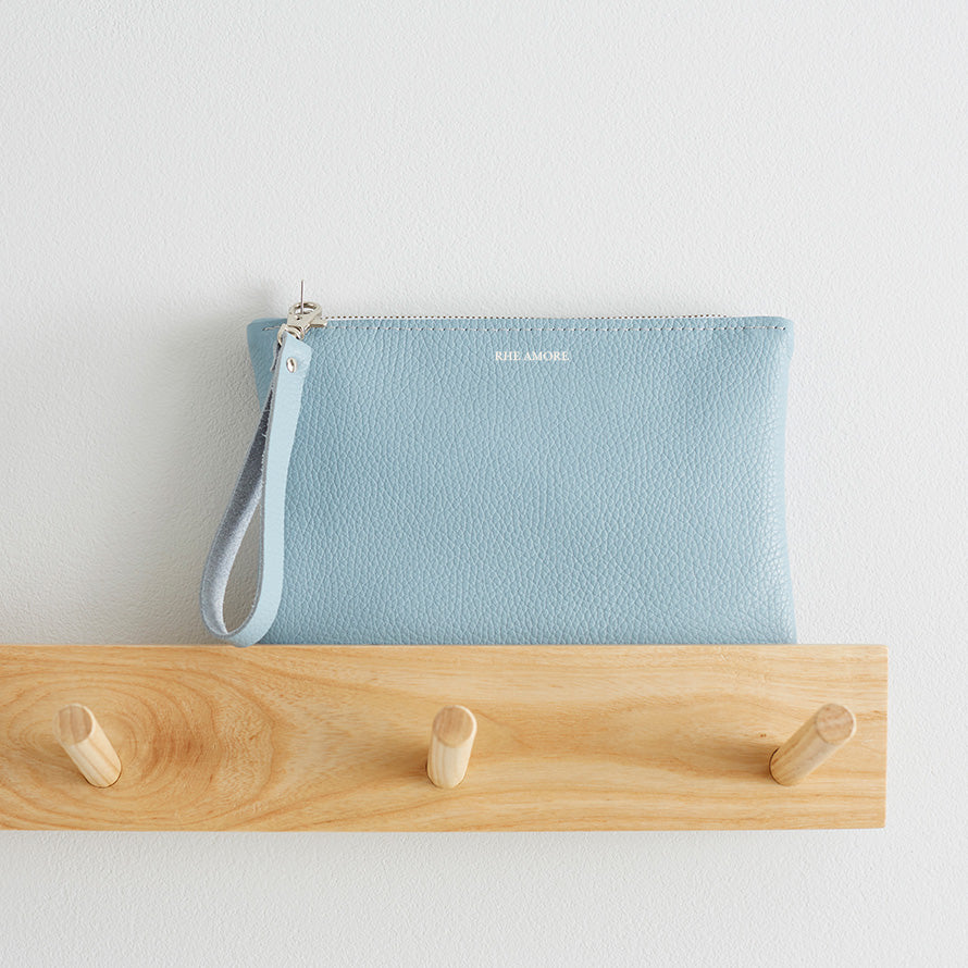 Frost Blue Clutch Bag