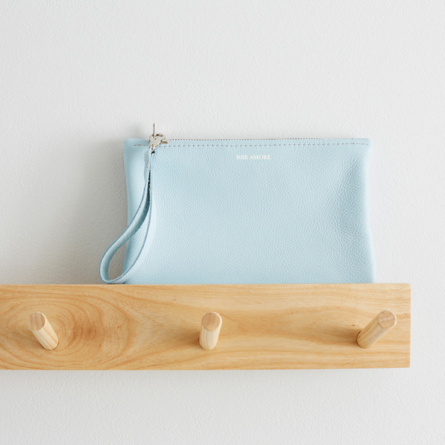 Colourful Leather Clutch Bag