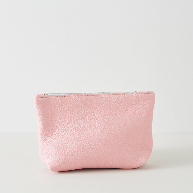 Light Pink Leather Pouch