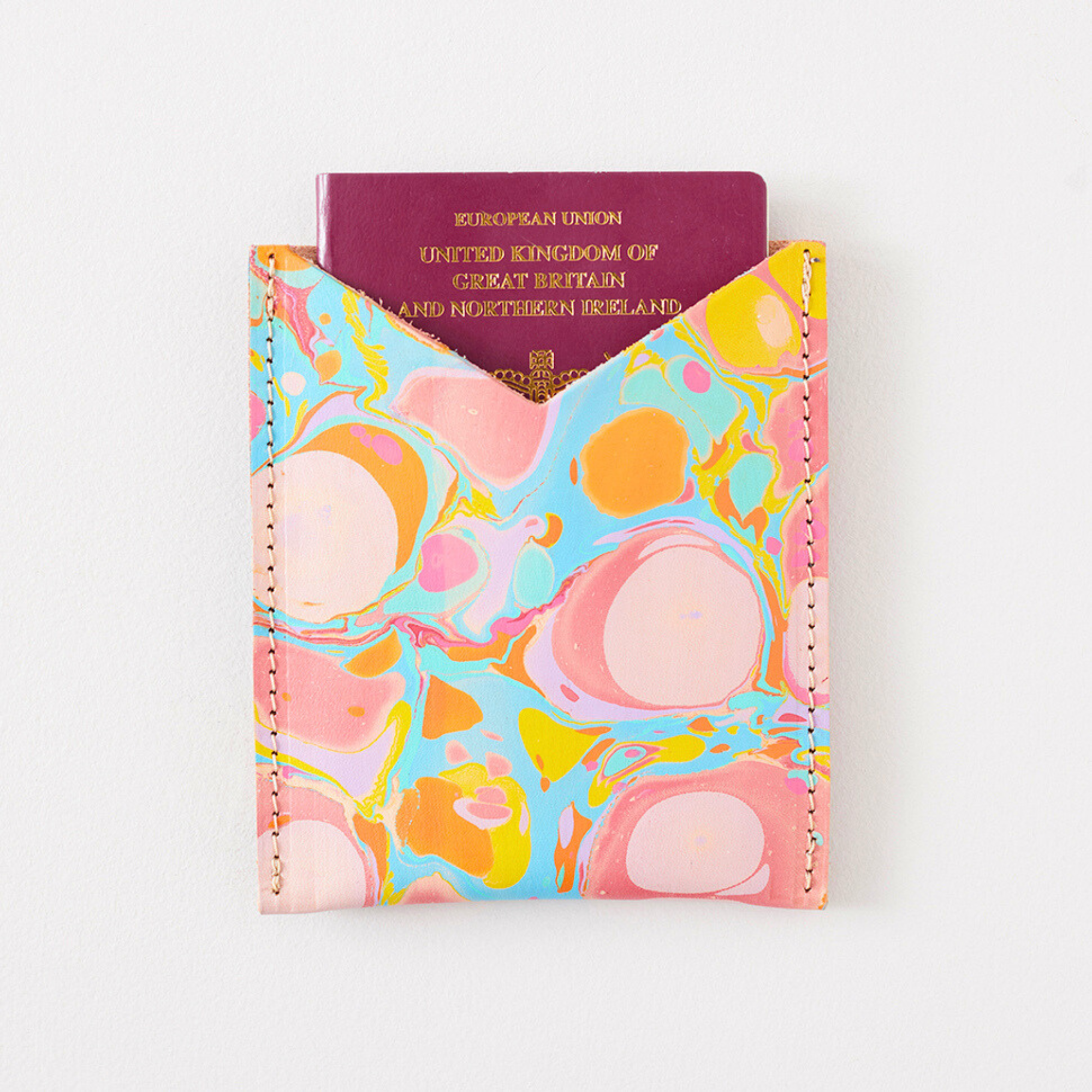 Marbled Passport Holder