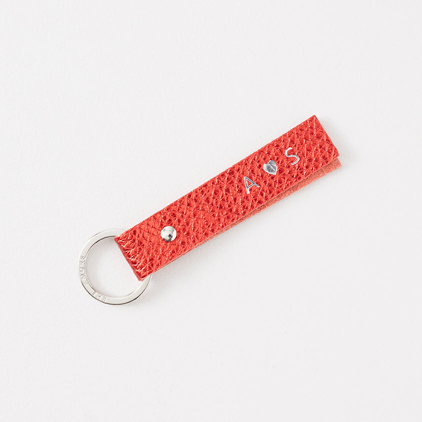 Personalised Leather Keyring