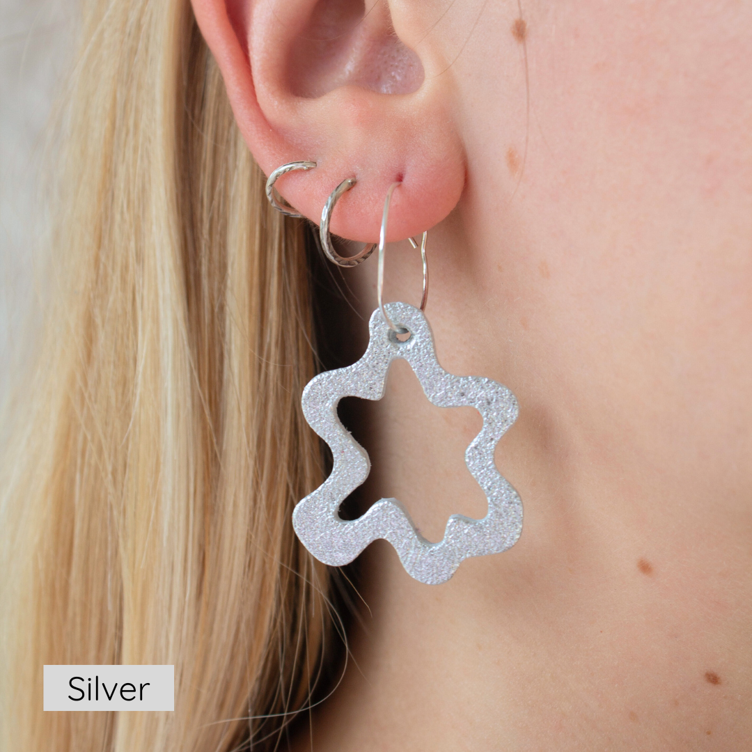 Wave Statement Hoop Earrings