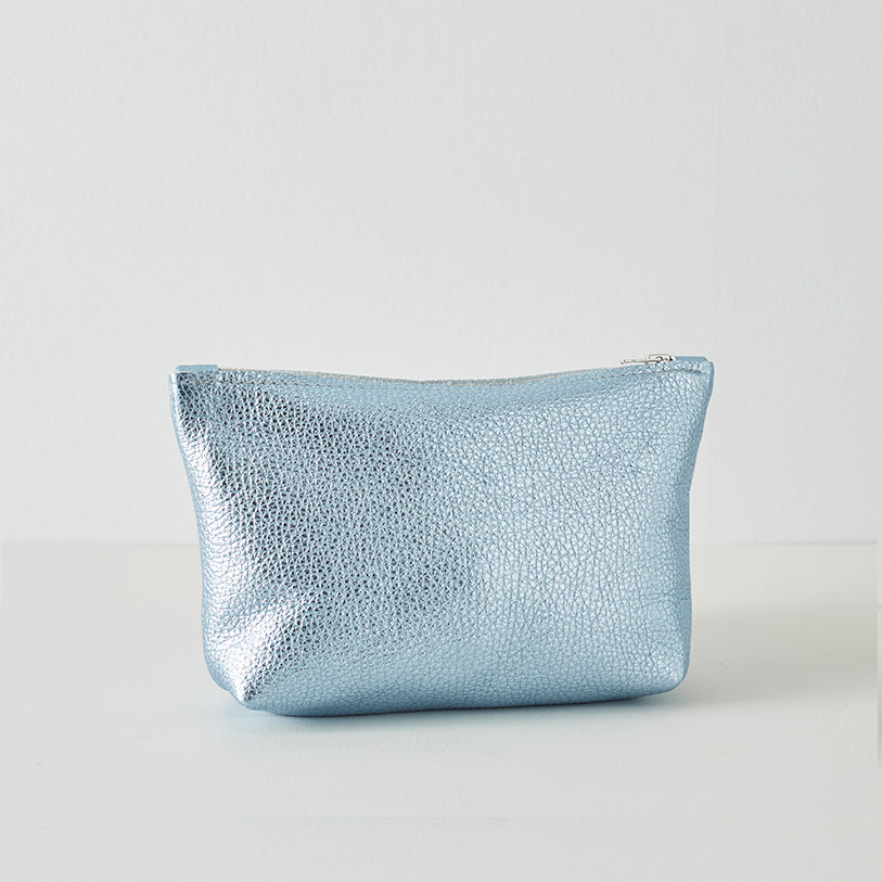 Metallic Leather Pouch