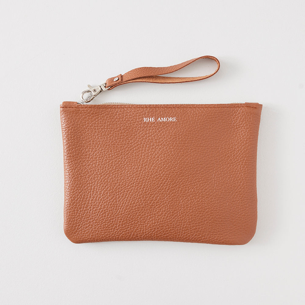 Colourful Leather Clutch Bag