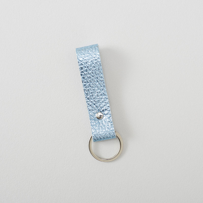 Metallic Leather Keyring